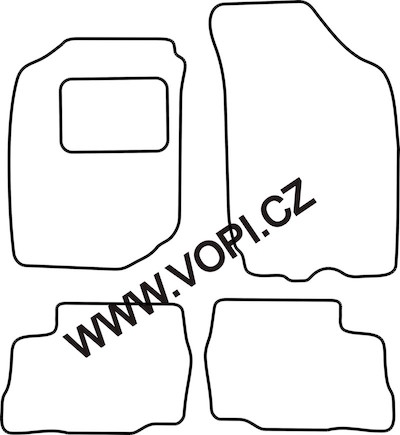 Autokoberce Daihatsu YRV 01/2001 - 2005 Colorfit Fun (1015)